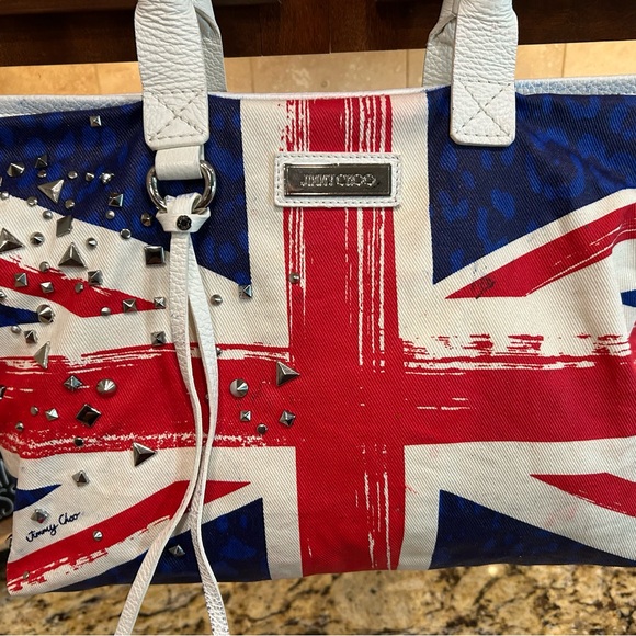 Jimmy Choo Handbags - Jimmy Choo Studded Union Jack Tote - Red, Blue, White